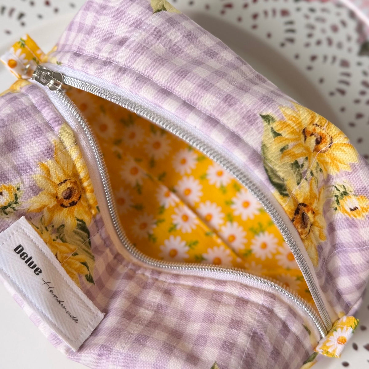 Country Sunflower Cosmetic Bag