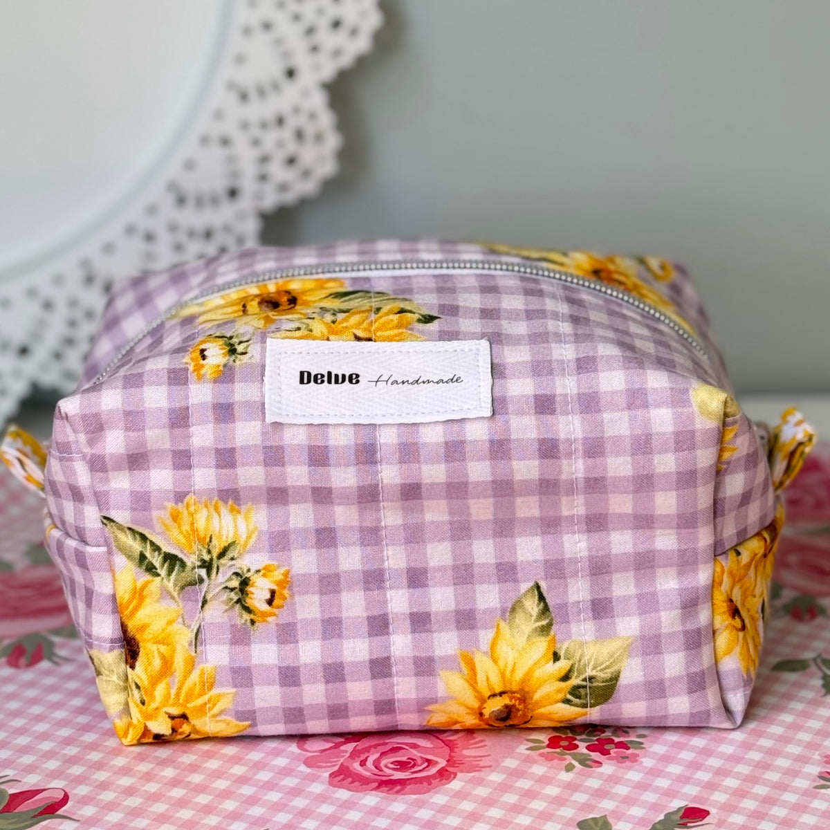 Country Sunflower Cosmetic Bag