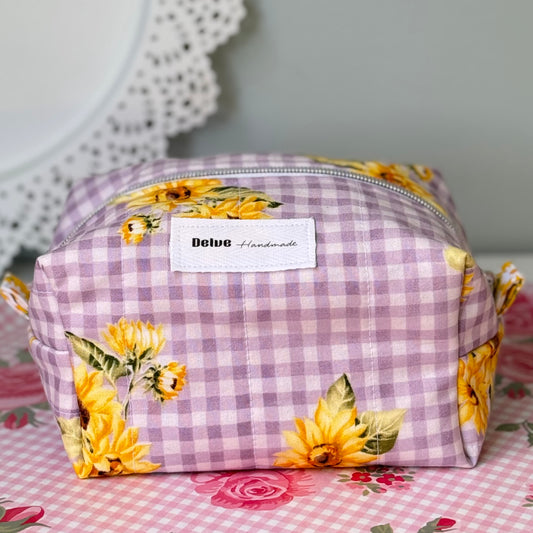 Country Sunflower Cosmetic Bag