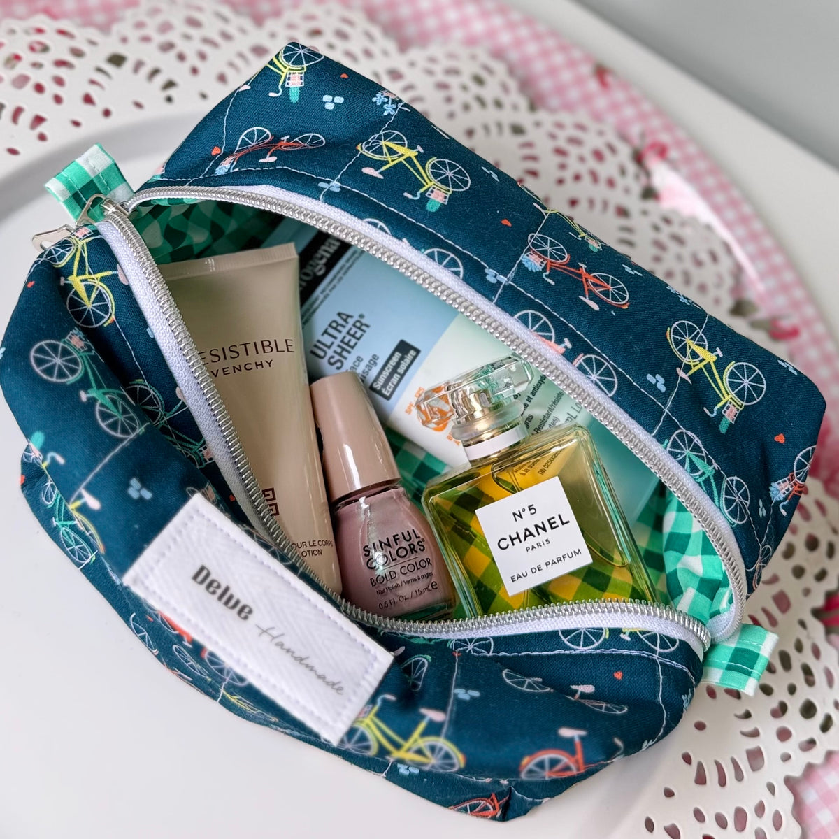 Bike Ride Cosmetic Bag